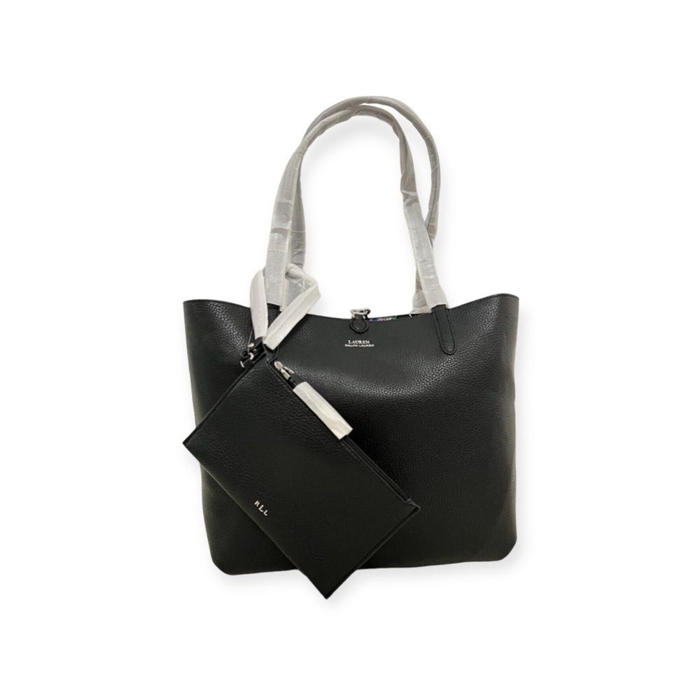 Lauren Ralph Lauren Large Reversible Tote Bag, Pouch & Handbag, NWT - Picture 11 of 15